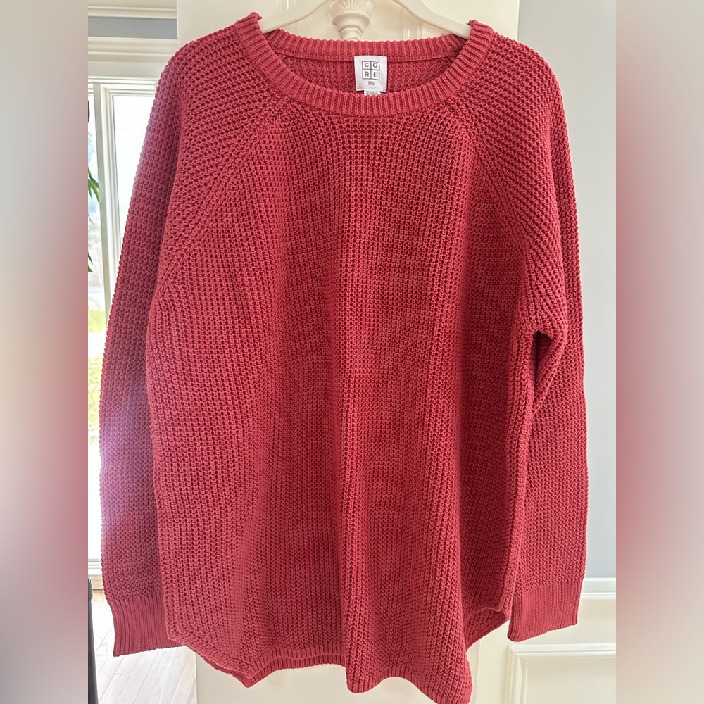 Cozy Red Knit Sweater